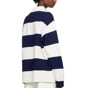 <span class=keywords><strong>Polo</strong></span> à manches longues en sergé brodé avec logo personnalisé de haute qualité pour femmes - Product Image 4