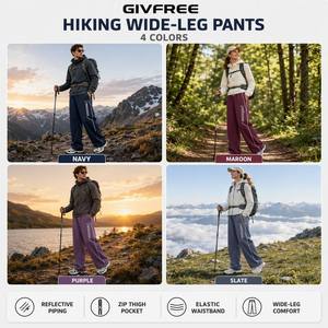 <span class=keywords><strong>Pantaloni</strong></span> Larghi da <span class=keywords><strong>Uomo</strong></span> Utility Techwear Streetwear con Cuciture a Doppio Ago a Contrasto, Tasche con Cerniera e Anello a D sul Fianco, Regolabili - Product Image 4