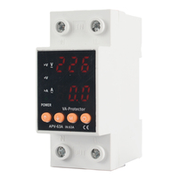 Protecteur de tension 40A 63A 220V 230V Rail DIN Automatique Réglable Numérique Protection contre les surtensions et les sous-tensions