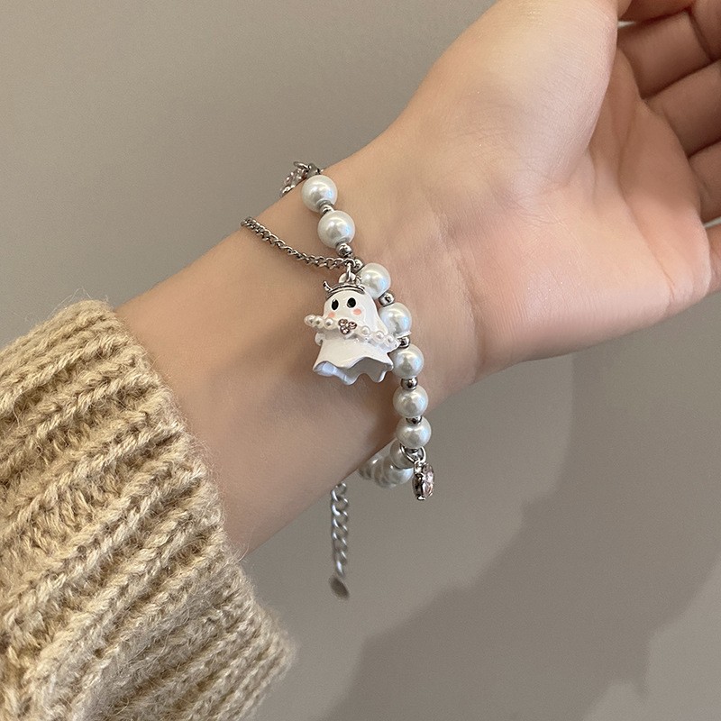 Brazalete de fantasma blanco