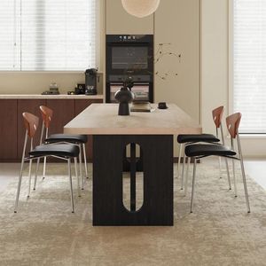 French Style Hanging Travertine Slab Dining <b>Table</b> Solid Wood Vintage Design Home Use Non <b>Foldable</b> Customizable - Product Image 3