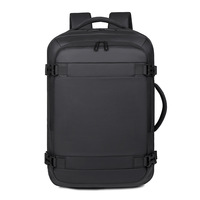 Sac à dos unisexe en jean grande capacité, imperméable, tendance, pour affaires et voyages, multifonctionnel, extensible, pour ordinateur