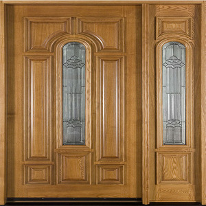 Puerta Interior Moderna de Madera Sólida Personalizada con Elegante Veta de Madera Natural y Acabado Liso - Product Image 4