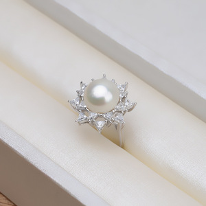 Ensemble de bijoux pour femmes en argent S925, triangle, diamant, grosse perle, personnalisable, DIY, boucles d'oreilles, anneau de tête, plateau, 1302, accessoires de mode - Product Image 3