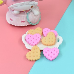 Adornos de Resina con Forma de Estrella y Corazón, Miniaturas de Galletas, Decoración para Manualidades, Abalorios para Arte y Bricolaje - Product Image 2