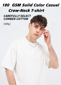 Camisetas Casuales Oversize de Alta Calidad al por Mayor 180 GSM Negras para Hombre 100% Algodón con Diseño de Logo Personalizado e Impresión en Serigrafía - Product Image 2