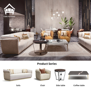 Divano Chesterfield in Velluto Italiano Moderno da 1/2/3 Posti, Lussuoso Divano in Pelle per <span class=keywords><strong>Casa</strong></span>, Hotel, Villa, Set di Arredamento per Soggiorno - Product Image 1