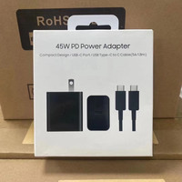 Chargeur USB-C EP-T4510 avec câble 5A 1,8 m 45W pour Samsung, adaptateur secteur PD à charge ultra-rapide pour Samsung S26 S25 S24