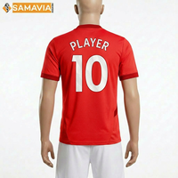 Özel Sublimasyonlu Futbol Formaları %100 Polyester Hemen Gönderim Toptan Antibakteriyel Nefes Alabilen Hafif V Yaka Kısa Kollu