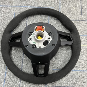 Volante Mejorado para <span class=keywords><strong>Porsche</strong></span> Alcatara Panamera <span class=keywords><strong>Cayenne</strong></span> Macan 718 Cayman Taran 918 911 Boxster 981 958 957 996 997 - Product Image 6