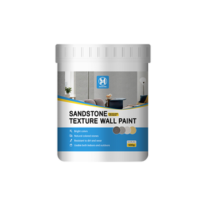 Peinture murale de qualité supérieure, imperméable, résistante aux rayures et aux intempéries, à texture de grès, pour murs intérieurs, façades extérieures, sols - Product Image 1