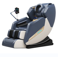 Fauteuil de massage intelligent VCT avec grand écran LCD, télécommande, accès rapide aux touches sur l'accoudoir, port USB, coussin et rouleau pour les pieds