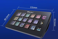 Contrôleur macro LCD MiraBox HSV293S avec 15 touches personnalisables pour la création de contenu, le montage vidéo et l'automatisation des flux de travail