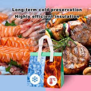 Custom Logo Biodegradable Fabric Thermal Food <b>Cooler</b> <b>Backpack</b> Bag Waterproof Non Woven Insulated Exhibition <b>Cooler</b> Bags - Product Image 2