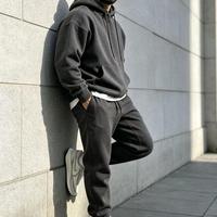Set Hoodie dan Celana Panjang Gaya Amerika, Model Longgar, Tersedia untuk Pemesanan Grosir