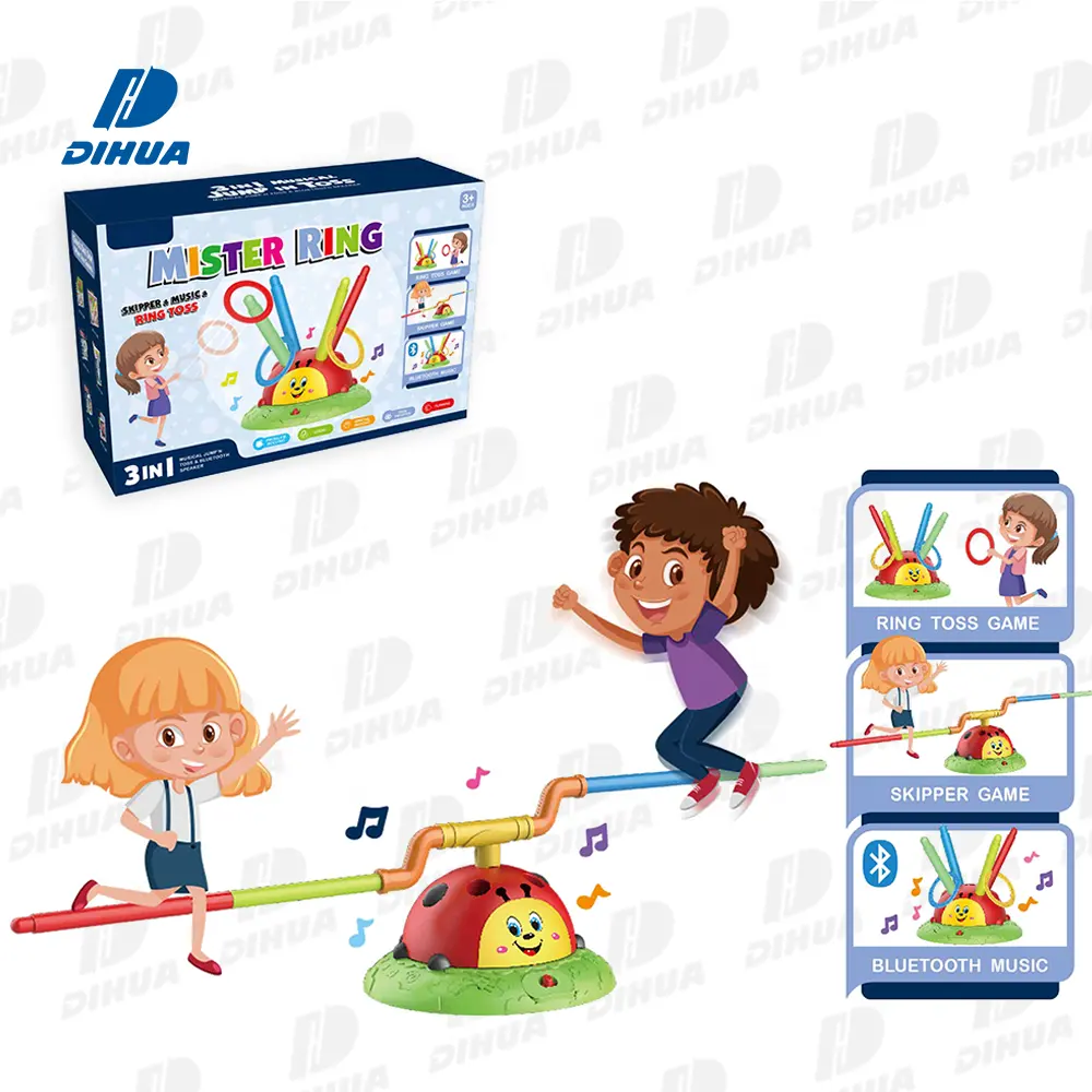 Tương tác trò chơi thể thao tự động xoay vòng quăng trò chơi cho trẻ em nhảy đồ chơi với Bluetooth âm nhạc trong nhà ngoài trời bài tập đồ chơi