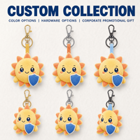 Jouet en peluche personnalisé ODM, animal en peluche, mascotte, porte-clés Sunbeam Shield Sprite, cadeau d'entreprise pour la beauté et les soins de la peau, promotion du logo