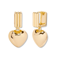 Gemnel 2026 Joyería y Accesorios para Mujer, Chapado en Oro de 14K, Joyería Impermeable, Aretes de Aro Gruesos de Lujo con Dije de Corazón