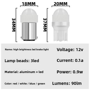 YD BA15S W21W P21W LED S25 1156 1157 BAY15D T20 2835 T25 7440 7443 tín hiệu xe hơi phanh đèn đuôi xe - Product Image 6