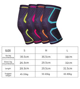 Pelindung lutut, kawat gigi lutut untuk wanita pria lengan kompresi, ACL, Arthritis, menghilangkan nyeri lutut, perlindungan lari - Product Image 5