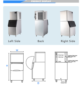 Máquina de Hielo Comercial de Acero Inoxidable, Máquina para Hacer Cubitos de Hielo para Refrigerador, en Venta - Product Image 3