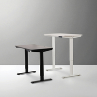 Nouvelle arrivée : Bureau de travail électrique réglable avec double moteur, cadre de bureau assis-debout moderne