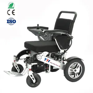عالية الجودة و رخيصة الثمن كرسي متحرك الكهربائية على بيع سبائك الألومنيوم إطار المحمولة الكهربائية للطي كرسي متحرك