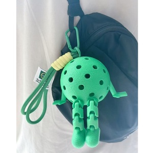 Volon GF01 新登場 ポータブル ピックルボール バッグチャーム 3Dチャーム 編み込みロープ ランヤード デコレーション トーナメント記念品 - Product Image 1