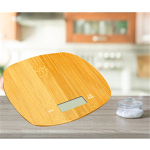 Bsci 20Kg Tre Điện Tử Nhà Bếp Quy Mô Thực Phẩm Có Trọng Lượng Hẹn Giờ Đồng Hồ Hiển Thị Nhiệt Độ Tre Tự Nhiên OEM Logo - Product Image 2