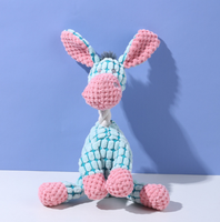 Jouet sonore pour chien, jouet âne amusant, jouet résistant pour mâcher, jouet en peluche pour jeu interactif, jouet sonore pour chien