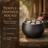 Mini Reproductor de Cantos Budistas con Forma de Loto, Caja de Música Zen para Yoga, Templo, Regalo Personalizado con Grabado