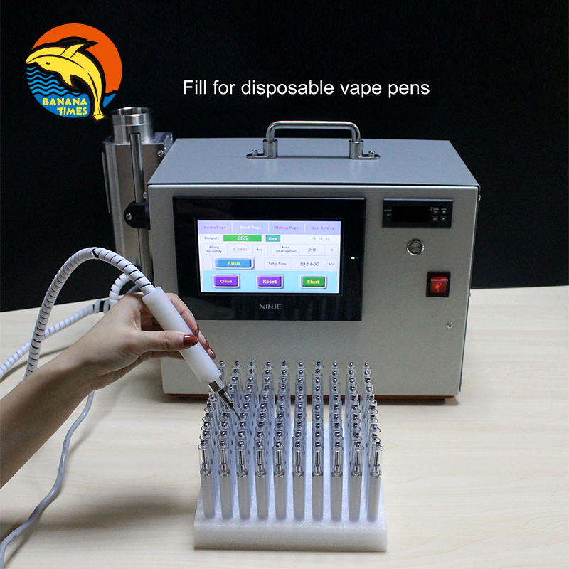 BANANA Cartridge filling machine cbd oil glass plastic bottle filling machine for cbd oil