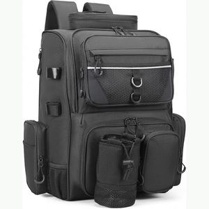 Échantillon Gratuit : Sac à Dos de Pêche d'Extérieur, Boîte de Rangement Portable pour Matériel de Pêche avec Supports pour Cannes - Product Image 5