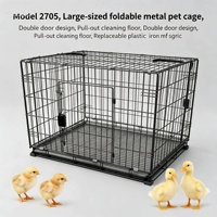 Jaula Metálica Plegable con Bandeja Deslizante para Perros, Modelo 2705, para Mascotas Grandes