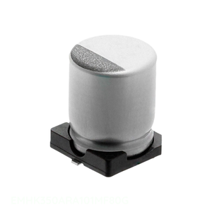 Condensateur SMD 100 µF 20 % 35 V EMHK350ARA101MF80G CAP ALUM 100UF 20% 35V, Distributeur Autorisé - Product Image 1