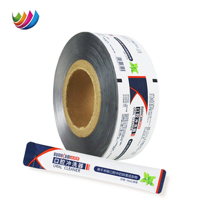 <span class=keywords><strong>Film</strong></span> d'emballage thermoscellé en feuille d'aluminium à haute barrière avec logo personnalisé rouleau de <span class=keywords><strong>film</strong></span> de sachet de rince-bouche à encoche facile à déchirer - Product Image 1