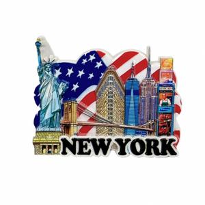 Nouveau Réfrigérateur de Voyage Personnalisé Créatif Commémoratif Transfrontalier Écologique Style Art Déco 3D de New York - Product Image 5