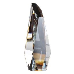 Trofeo de Cristal Facetado con Forma de Montaña, Premio Empresarial Great Honor Brilliant, para Grabado Láser 3D, Impresión UV <span class=keywords><strong>o</strong></span> Impresión a Color - Product Image 1