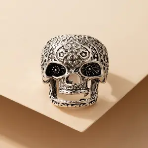 Hip Hop Rings For Men Lot Of Wholesale Gothic Ring Supply Variety Of Biker Skull Animals Rings Jewelry Accessories