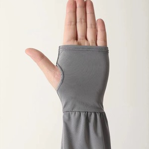 Mangas de protección solar bordadas M, talla única, de poliéster, con protección UV, para hombres, para conducir al aire libre en verano - Product Image 4