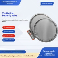Vanne papillon de ventilation à température ambiante en acier inoxydable WCB, manuelle, pneumatique, électrique, volet de régulation, vanne d'air turbo pour cheminée
