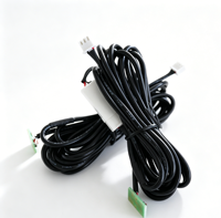 Grosir Sensor Suhu NTC Thermistor Berkualitas Tinggi 1m 2m 3m 5m Tahan Air Industri 3950 100k 10k dengan Kabel Harness