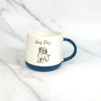 Produits phares : Tasse à café en céramique avec poignée en forme de ventre de chien mignon, couleur assortie