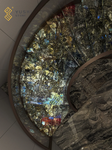 Losas de granito azul labradorita pulida de lujo Natural YUSHI para decoración de interiores de hoteles de lujo - Product Image 4