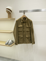 Veste Safari de Luxe pour Homme, Manteau de Champs Classique à 4 Poches, Vêtement d'Extérieur Décontracté Structuré à Col Montant Moderne et Élégant