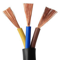 Câble RVV Tianyuan 2/3/4/5 conducteurs 0,5/0,75/1,0/1,5/2,5 mm² en cuivre toronné 750V, gaine isolante souple en PVC -15~70°C
