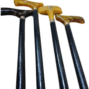 Bastón unisex ligero de madera maciza con mango de material sintético, diseño vintage de última generación, mango en forma de T, hecho a mano, para personas mayores. - Product Image 5