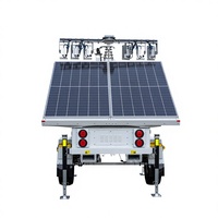Tour d'éclairage à LED mobile à énergie solaire personnalisé de haute qualité projecteurs pour l'extérieur et remorque d'éclairage de secours incluse