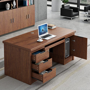 <span class=keywords><strong>Bureau</strong></span> de direction en bois avec tiroirs et armoire, <span class=keywords><strong>bureau</strong></span> <span class=keywords><strong>informatique</strong></span> moderne de luxe pour le <span class=keywords><strong>bureau</strong></span> à domicile - Product Image 2