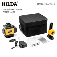 Niveau laser 4D HILDA 16 lignes, outil 360°, niveau laser rotatif 4D 16 lignes